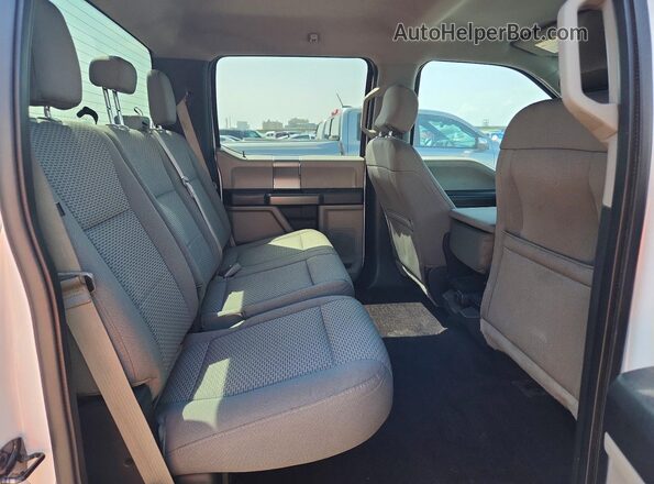 1FTEW1EG3GKF39372 2016 FORD F150 White უკანა სავარძლების ხედი