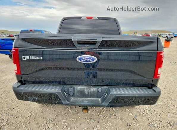 1FTEW1EG3GKF82853 2016 FORD F150 Black Вид ззаду