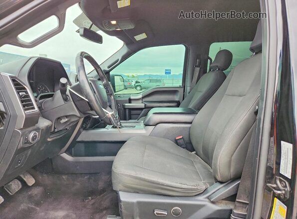 1FTEW1EG3GKF82853 2016 FORD F150 Black Вид салону спереду