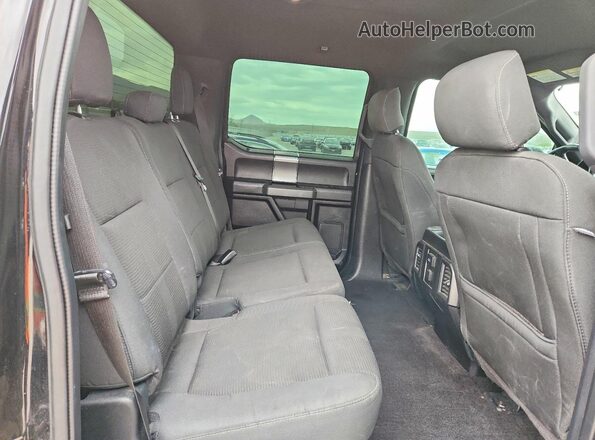 1FTEW1EG3GKF82853 2016 FORD F150 Black Вид задніх сидінь