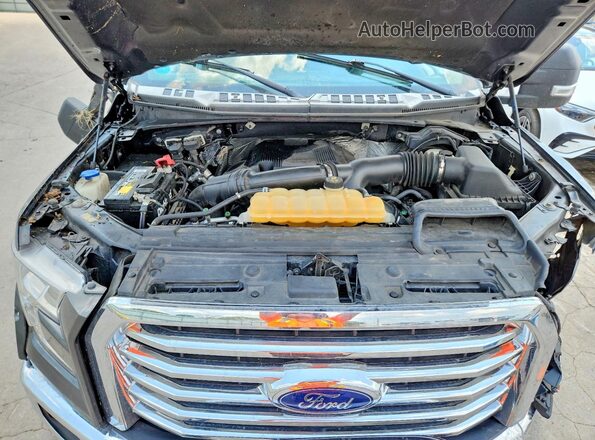 1FTEW1EG3HFA56913 2017 FORD F150 Gray Սալոնի հետևի տեսք