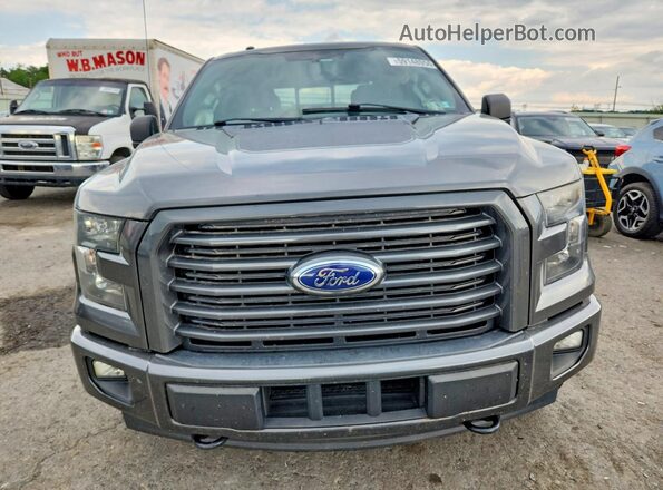 1FTEW1EG3HFB08038 2017 FORD F150 Gray წინა ხედი