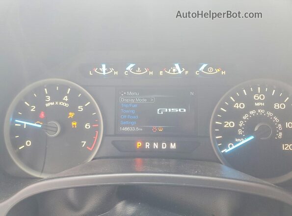 1FTEW1EG3JFC24295 2018 FORD F150 White ხელსაწყოთა პანელის ხედი