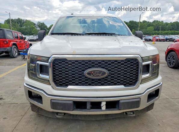 1FTEW1EG3JFD54285 2018 FORD F150 White Widok z przodu