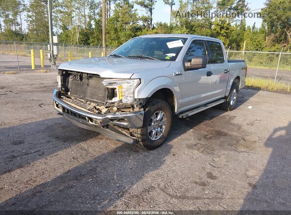 1FTEW1EG3JKD37624 2018 FORD F150 Silver Front left