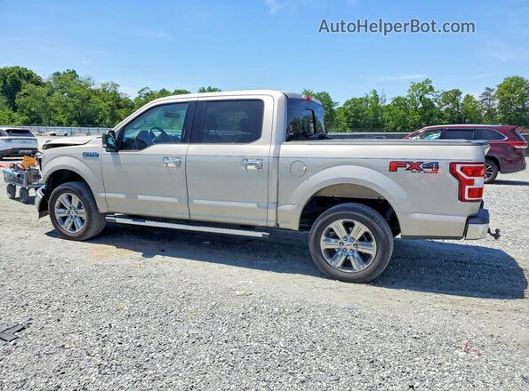 1FTEW1EG3JKF49326 2018 FORD F150 Beige Trasero izquierdo