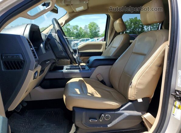 1FTEW1EG3JKF49326 2018 FORD F150 Beige Vista interior delantera