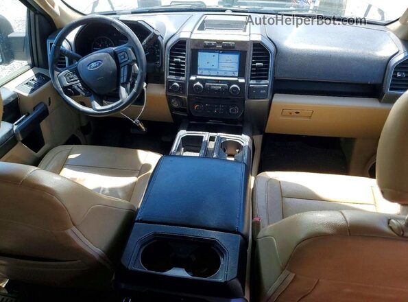 1FTEW1EG3JKF49326 2018 FORD F150 Beige Vista del salpicadero