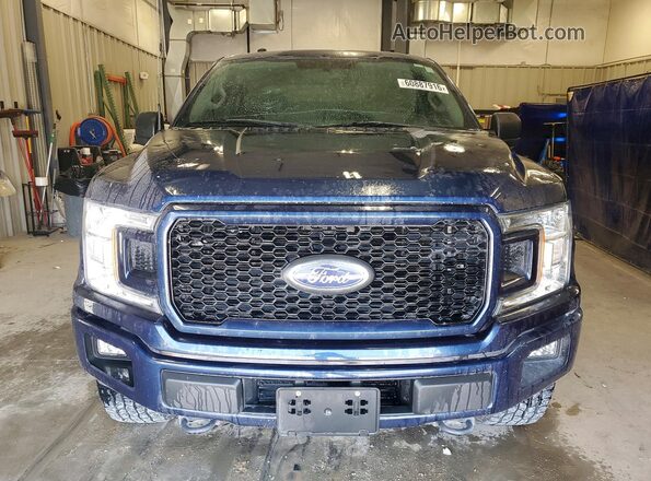 1FTEW1EG4JKD20105 2018 FORD F150 Blue წინა ხედი