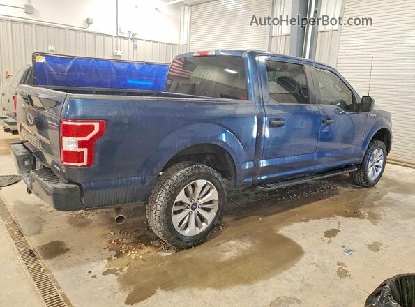 1FTEW1EG4JKD20105 2018 FORD F150 Blue უკანა მარჯვენა