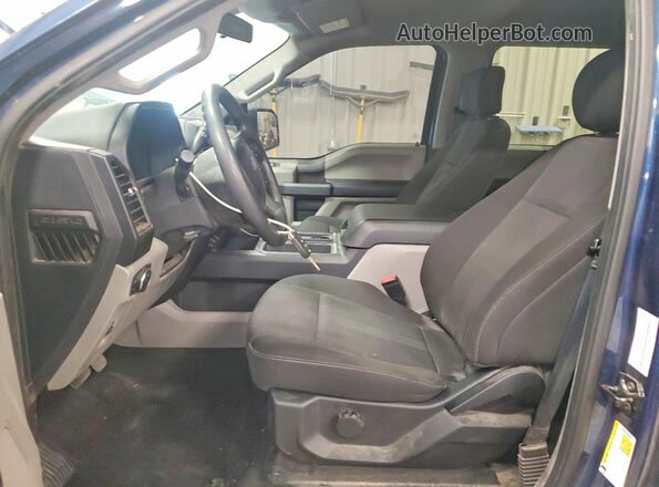 1FTEW1EG4JKD20105 2018 FORD F150 Blue წინა სალონის ხედი