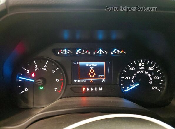 1FTEW1EG4JKD20105 2018 FORD F150 Blue ხელსაწყოთა პანელის ხედი