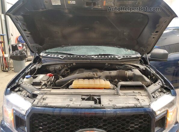 1FTEW1EG4JKD20105 2018 FORD F150 Blue უკანა სალონის ხედი