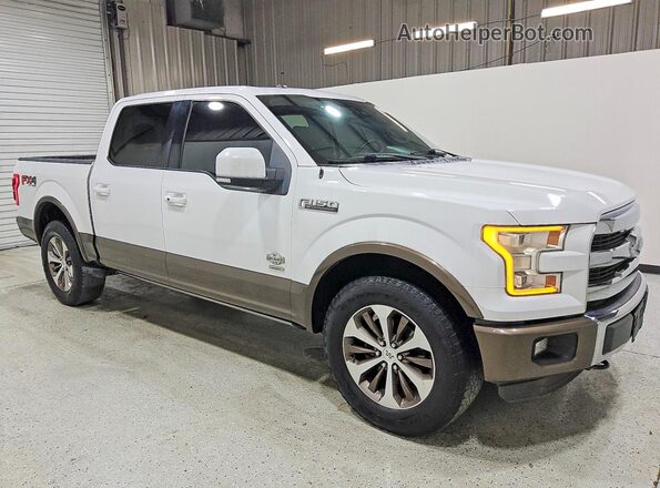 1FTEW1EG5GFA07436 2016 FORD F150 Белый Передняя правая четверть