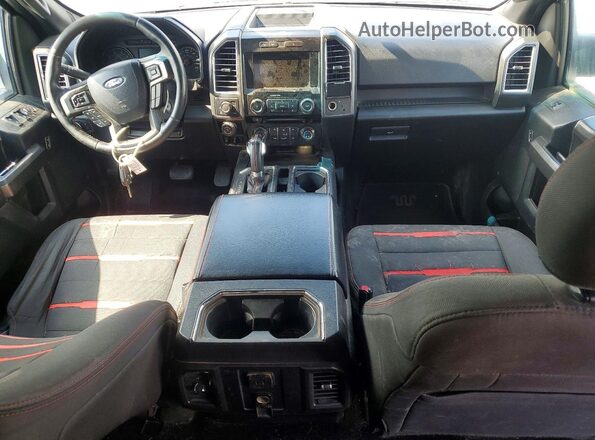 1FTEW1EG5GFA82444 2016 FORD F150 Gray Widok deski rozdzielczej
