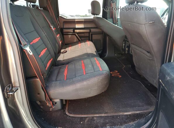 1FTEW1EG5GFA82444 2016 FORD F150 Gray Widok tylnych siedzeń
