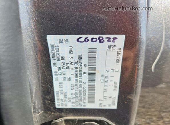 1FTEW1EG5GKF71109 2016 FORD F150 Gray ძრავის განყოფილების ხედი