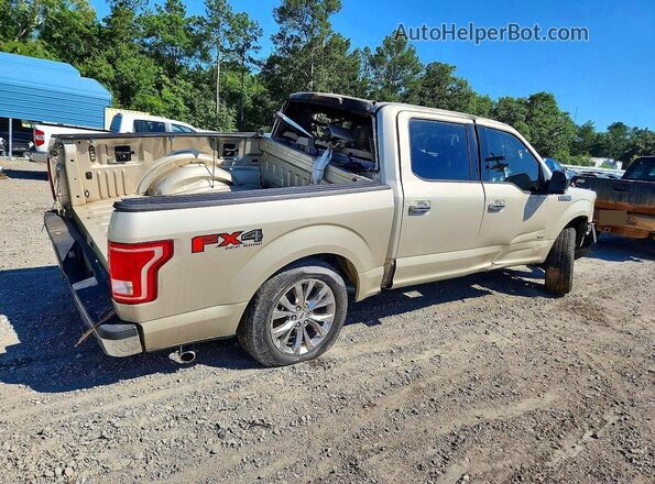 1FTEW1EG5HFB98602 2017 FORD F150 Cream Rear right