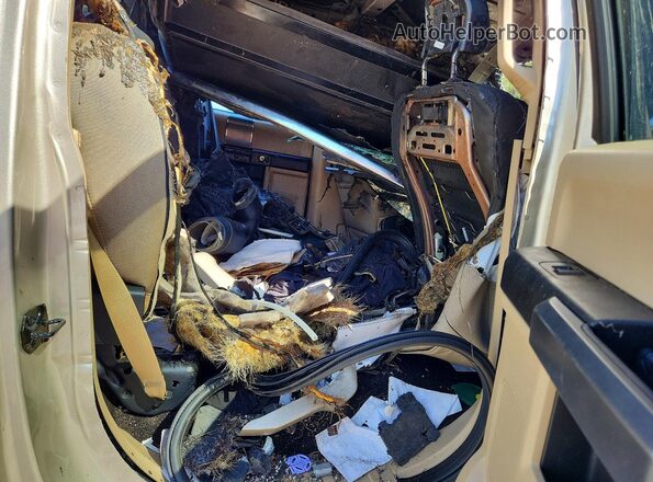 1FTEW1EG5HFB98602 2017 FORD F150 Cream Rear seats view