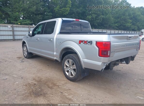 1FTEW1EG5JFB55464 2018 FORD F150 Silver Trasero izquierdo