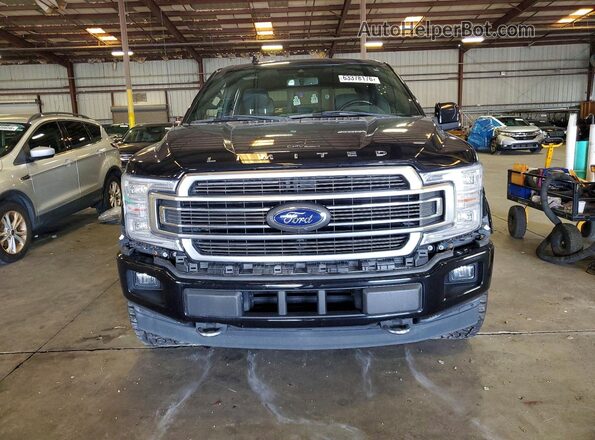 1FTEW1EG5JFC58982 2018 FORD F150 Black Front view