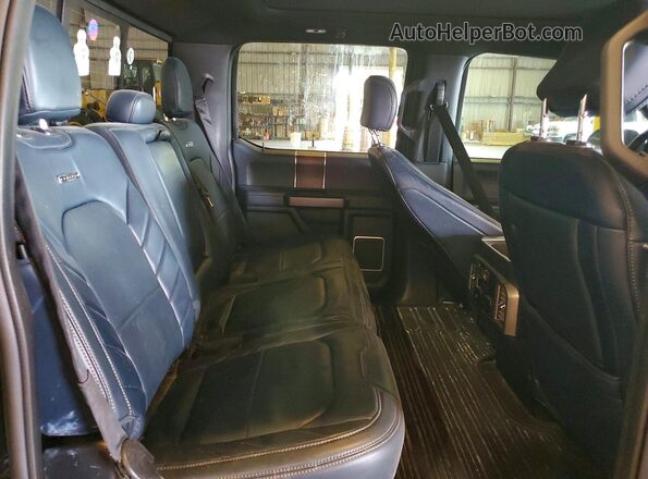 1FTEW1EG5JFC58982 2018 FORD F150 Black Rear seats view