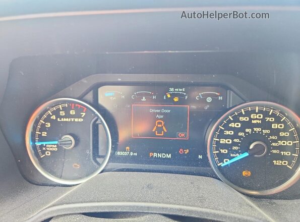 1FTEW1EG5JFC58982 2018 FORD F150 Black Instrument cluster view