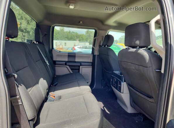 1FTEW1EG5JKF97572 2018 FORD F150 Charcoal Rear seats view