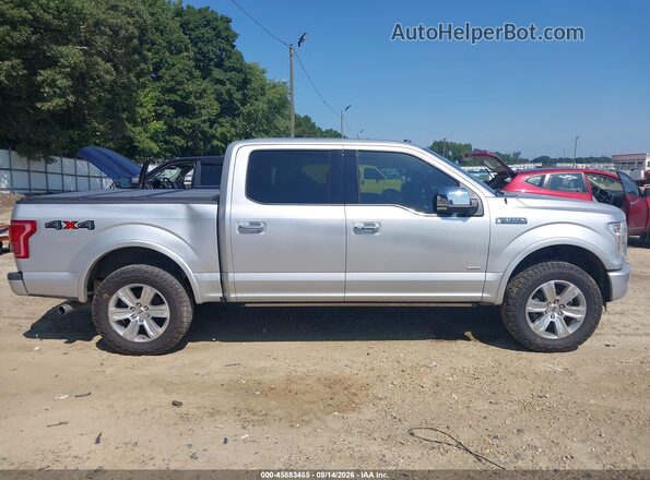 1FTEW1EG6GFC54321 2016 FORD F150 Silver Вид задньої частини салону