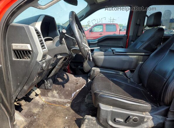 1FTEW1EG6GKD08613 2016 FORD F150 Red Dashboard view