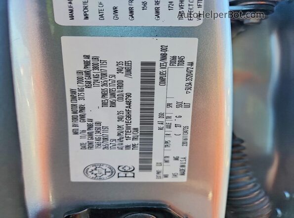1FTEW1EG6HFA48790 2017 FORD F150 Burgundy Շարժիչի բաժամունքի տեսք