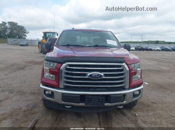 1FTEW1EG6HKC12319 2017 FORD F150 Красный Вид спереди