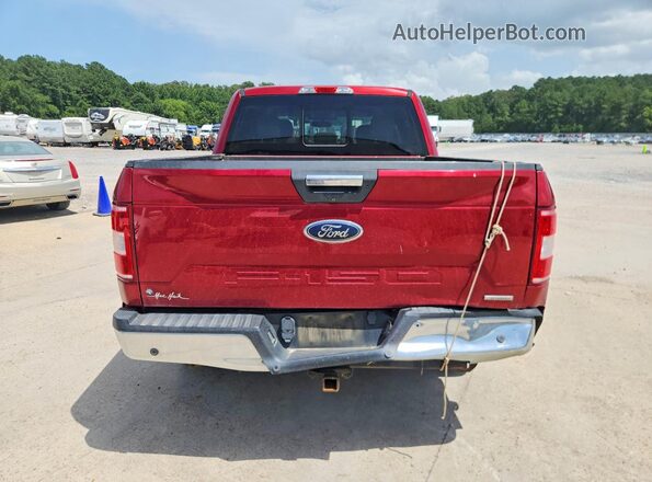 1FTEW1EG6JFA56801 2018 FORD F150 Red Вид ззаду