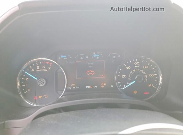 1FTEW1EG6JFC62815 2018 FORD F150 Gray Вид щитка приладів