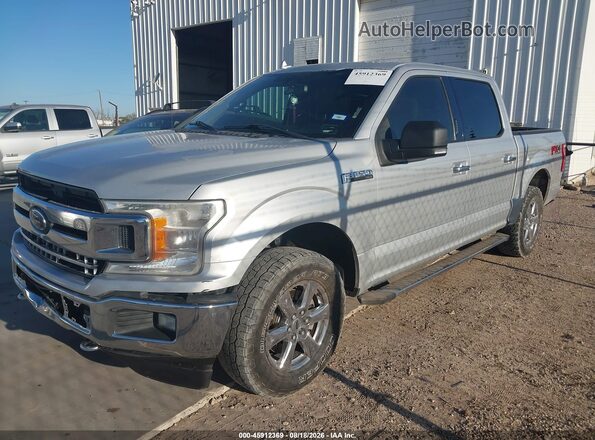 1FTEW1EG6JKC22936 2018 FORD F150 Серебряный Передняя левая четверть