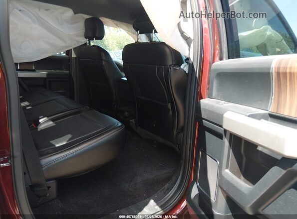 1FTEW1EG7GFB67303 2016 FORD F150 Maroon VIN კოდის სტიკერის ხედი