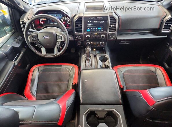1FTEW1EG7GFD05390 2016 FORD F150 Gray Widok deski rozdzielczej
