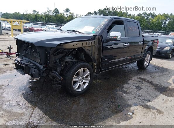 1FTEW1EG7GFD14011 2016 FORD F150 Black წინა მარცხენა ხედი სამი მეოთხედიდან