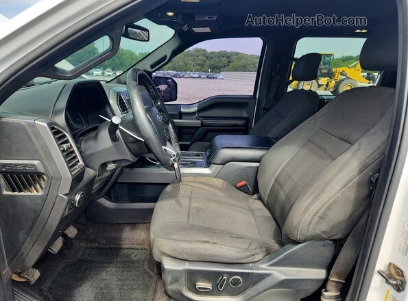 1FTEW1EG7GFD49017 2016 FORD F150 White Вид салону спереду