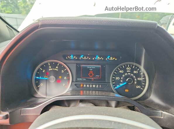 1FTEW1EG7GFD49017 2016 FORD F150 White Вид щитка приладів