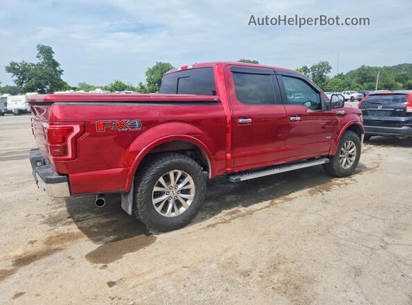 1FTEW1EG7GKD94501 2016 FORD F150 Red უკანა მარჯვენა