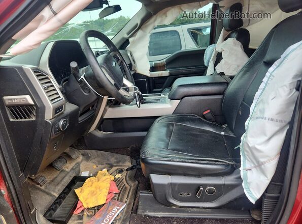 1FTEW1EG7GKD94501 2016 FORD F150 Red წინა სალონის ხედი