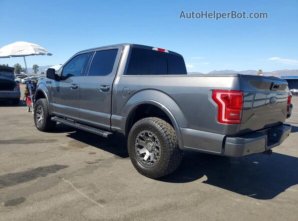 1FTEW1EG7GKF52349 2016 FORD F150 Charcoal Задня ліва чверть