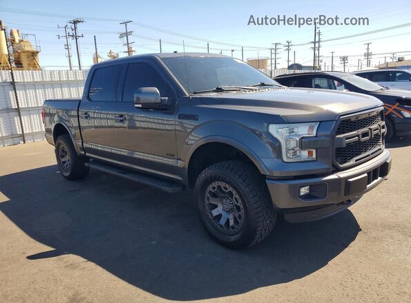 1FTEW1EG7GKF52349 2016 FORD F150 Charcoal Передня права чверть