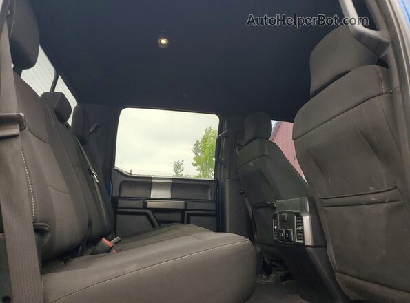 1FTEW1EG7HFB43892 2017 FORD F150 Blue Вид задніх сидінь