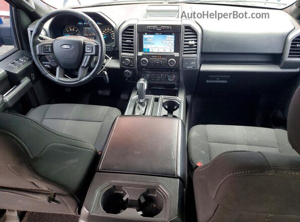 1FTEW1EG7HFB43892 2017 FORD F150 Blue Вид панелі приладів
