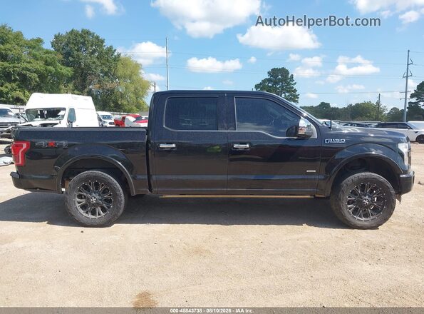 1FTEW1EG7HFB86242 2017 FORD F150 Black Вид задньої частини салону