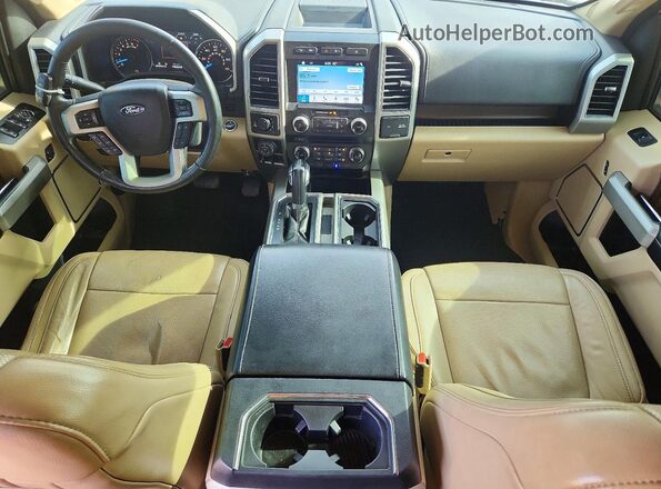 1FTEW1EG7HFC11916 2017 FORD F150 White Dashboard view