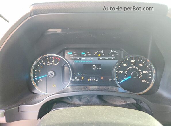 1FTEW1EG7HFC11916 2017 FORD F150 White Instrument cluster view