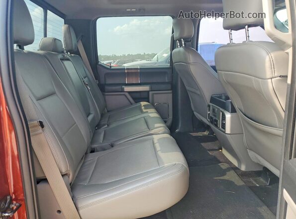 1FTEW1EG7HKC17576 2017 FORD F150 Burgundy უკანა სავარძლების ხედი